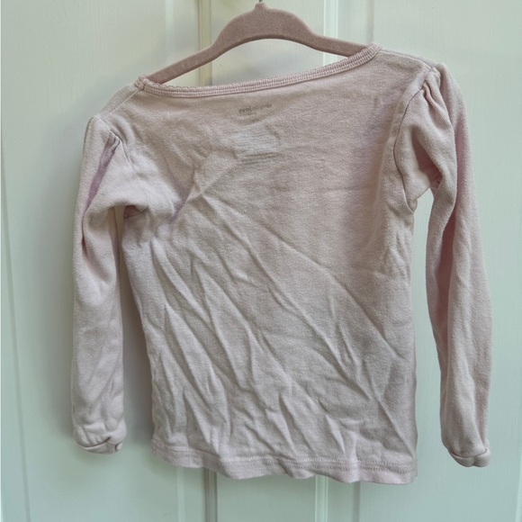 Carter’s 2T Girls Rise and Shine Cow Pink Girls Ling Sleeve Pajama Top - Picture 4 of 5